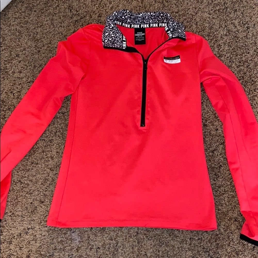 🦋hot pink victoria’s secret PINK pull over